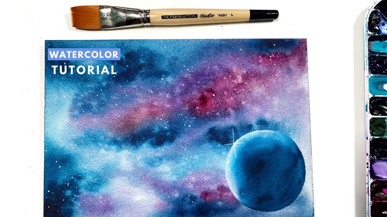 How to Watercolor a Galaxy with Depth and Dimension YouTube