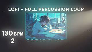 130 BPM Full Percussion Loops 2 [FREE Serpent Lofi Sample Packs] | Royalty Free Loops & Samples
