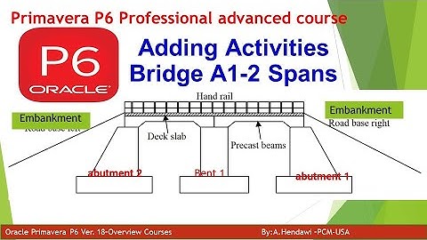 2- Advanced P6 Course - Adding and Importing Bridge Construction activities from Excel
