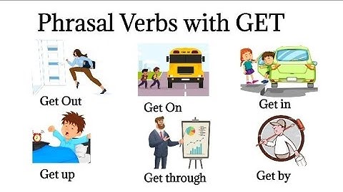 10 Phrasal Verbs with Get | Get in, Get by, get through |  #phrasalverbs
