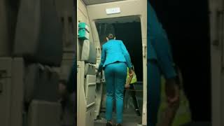 Air Hostesses Closing The Door Part -3