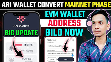 ARI WALLET REGISTRATION START 📣SUBMIT EVM WALLET ADDRESS NOW🔥ARI WALLET NEW UPDATE~ARI CHAIN LISTING