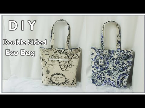 DIY / 양면 에코백 만들기 / how to make Double sided eco bag / 両面エコバッグを作る