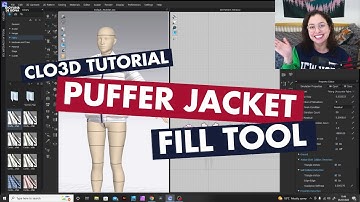 How to make a puffer jacket on Clo3D using fill tool | Clo3D beginner tutorial