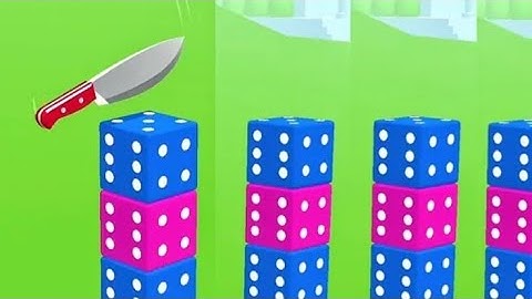 ASMR Slicing Game! Top Mobile Game! Relaxing sounds! Satisfying Video #gamingchannel