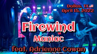 Firewind feat. Adrienne Cowan - Maniac @Dallas, TX🇺🇸 April 15, 2022 LIVE HDR 4K