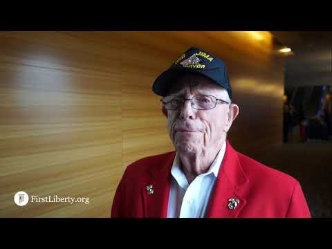 WWII Veteran Sings God Bless America