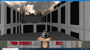 Doom 2 Suburbs Map 16 Exit Glide (No Monsters)