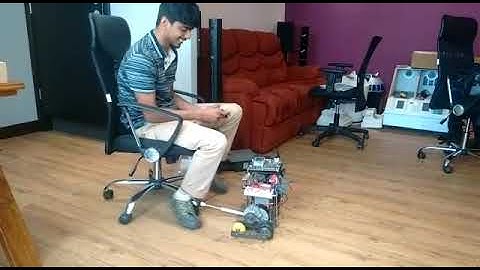 Ros enabled robot , controlled Vai an android app