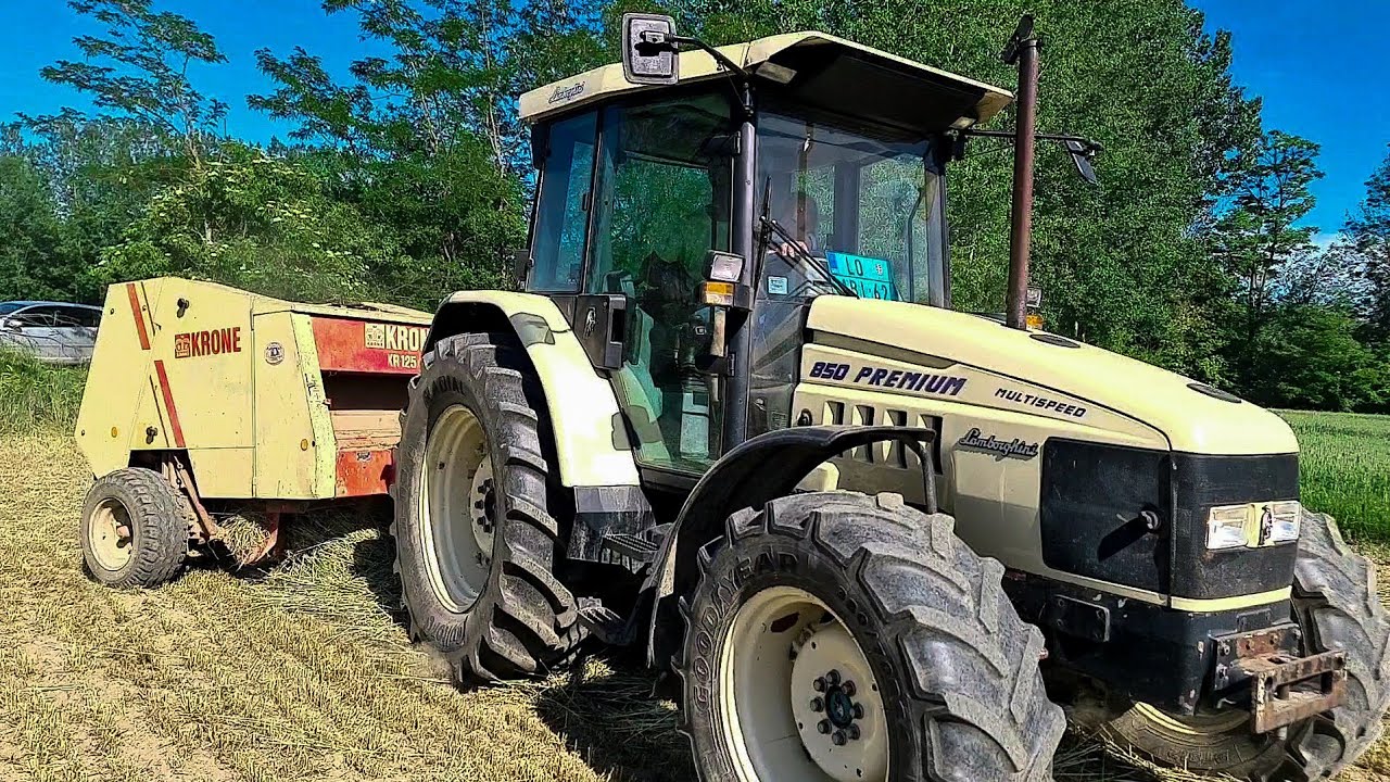 Baliranje Jecma 2022 | Lamborghini 850 PREMIUM i Krone KR 125 | Utovar Rolo Bala