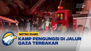 Kamp Pengungsi di Jalur Gaza Terbakar, 21 Orang Meninggal
