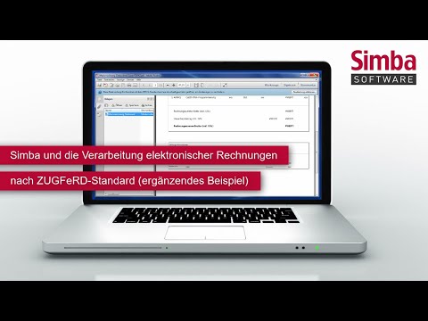 Simba und die Verarbeitung elektronischer Rechnungen nach ZUGFeRD-Standard (ergänzendes Beispiel)