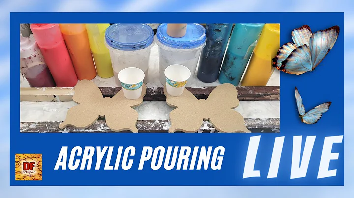 Butterflies MDF Ring Pour & Flip Cup | Acrylic Pou...