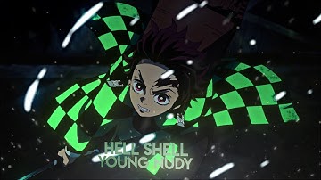 Tanjirou "Badass edit" - Hell Shell [Edit/AMV]!