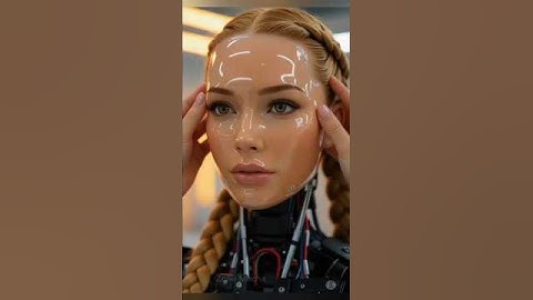 humanoid Robot Face mask #ai #robot #aiart