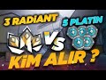 VALORANT TAKTİKLERİ | 3 RADİANT VS 5 PLATİN | RADİANT LİGİ NE KADAR İYİ? ÇEKİLİŞ İÇİN SON GÜN!