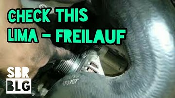 Lichtmaschinen Freilauf einfach prüfen