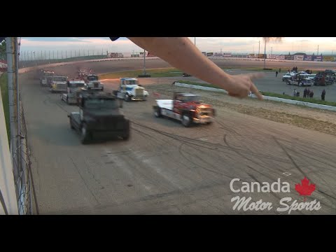 Big Rig Truck Racing on the oval, main feature, Ju...