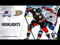 NHL Highlights | Avalanche @ Ducks 1/22/21