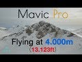 DJI Mavic Pro at 4.000m record altitude -17 C in 4K