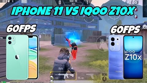IPHONE 11 VS IQOO Z10X 🥶 1V1 TDM PLAYER | 60FPS VS 60FPS 