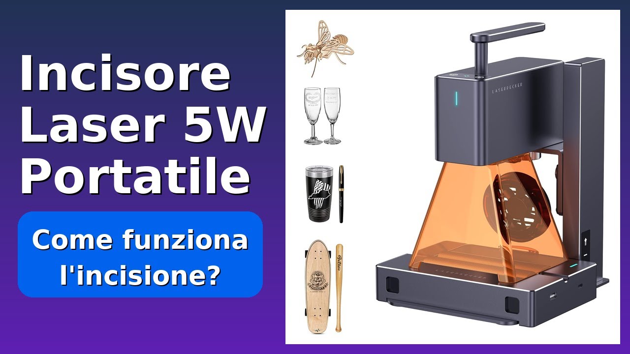 RECENSIONE (2025) : Incisore Laser 5W Portatile. DETTAGLI ESSENZIALI