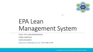 EPA Region 1’s Lean Management System