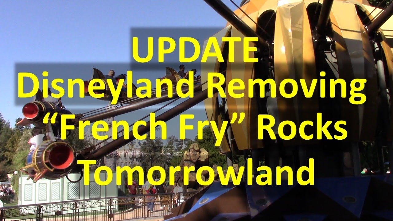 Disneyland - 11/9/19 Tomorrowland Rock Removal Project Update - YouTube