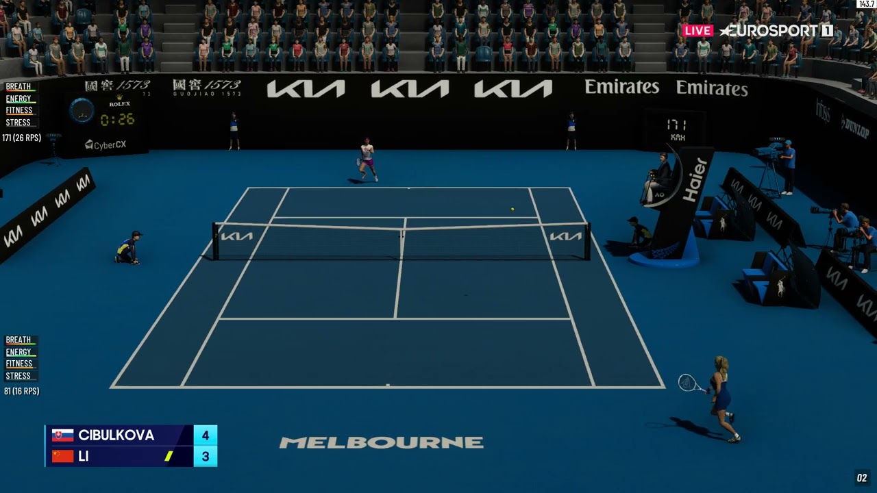 Li Na vs Dominika Cibulkova - Australian Open 2014 Final | Tennis Elbow 4 Simulation