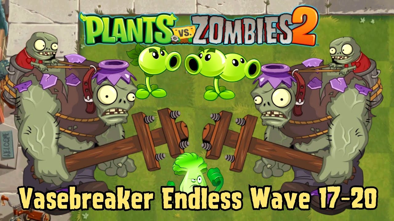 Plants vs Zombies 2 [60fps] Vasebreaker Endless Wave 17-20
