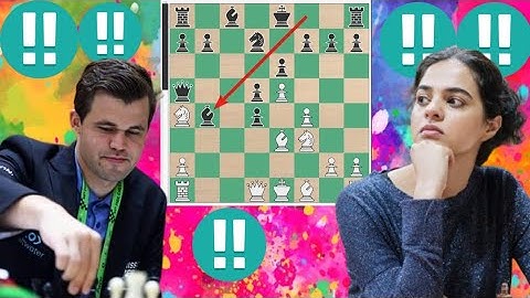 Creative Magnus Carlsen vs Tania Sachdev Chess game 90