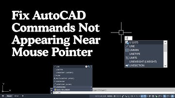 Quick Fix: AutoCAD Command Suggestions Not Showing Near Cursor!