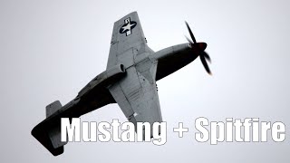 Mustang and Spitfire Prop Power Pure Airshow - SweAF 2022