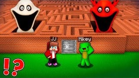 JJ and Mikey Escape from HUNGRY WORM MAZE in Minecraft Challenge - Maizen