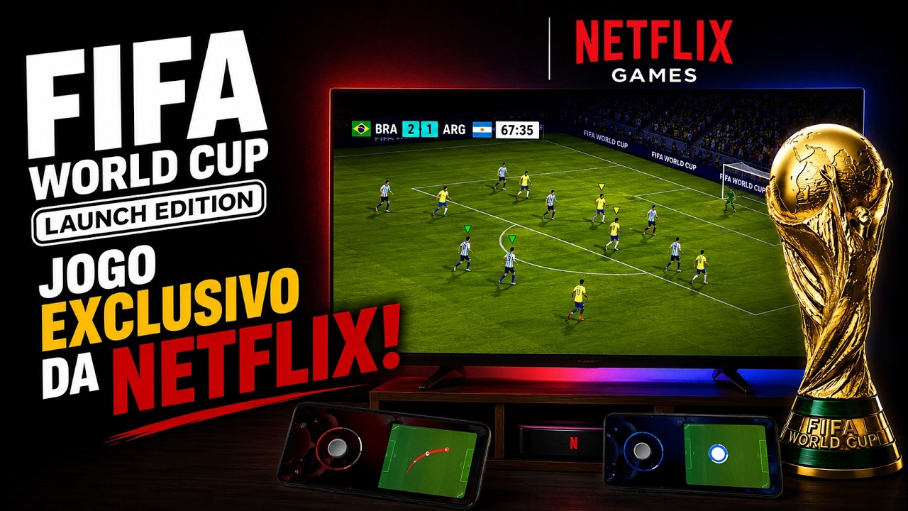 JOGUEI o FIFA World Cup da NETFLIX em 2026... VALE A PENA?