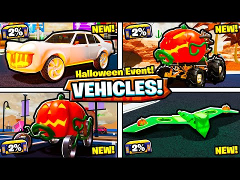 ALL NEW Halloween Event VEHICLES In Mad City Chapter 2! (ROBLOX)