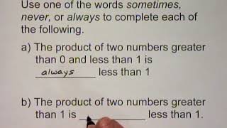 Bittinger Prealgebra Chapter Test Prep: Ch. 5 Ex. 49