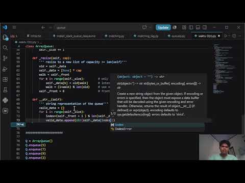 Memperbaiki Output "None" pada ArrayQueue di Python (Struktur Data)