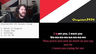 (LEAKED AUDIO) Greystar2426 sings CRY FOR ME by Ironmouse.