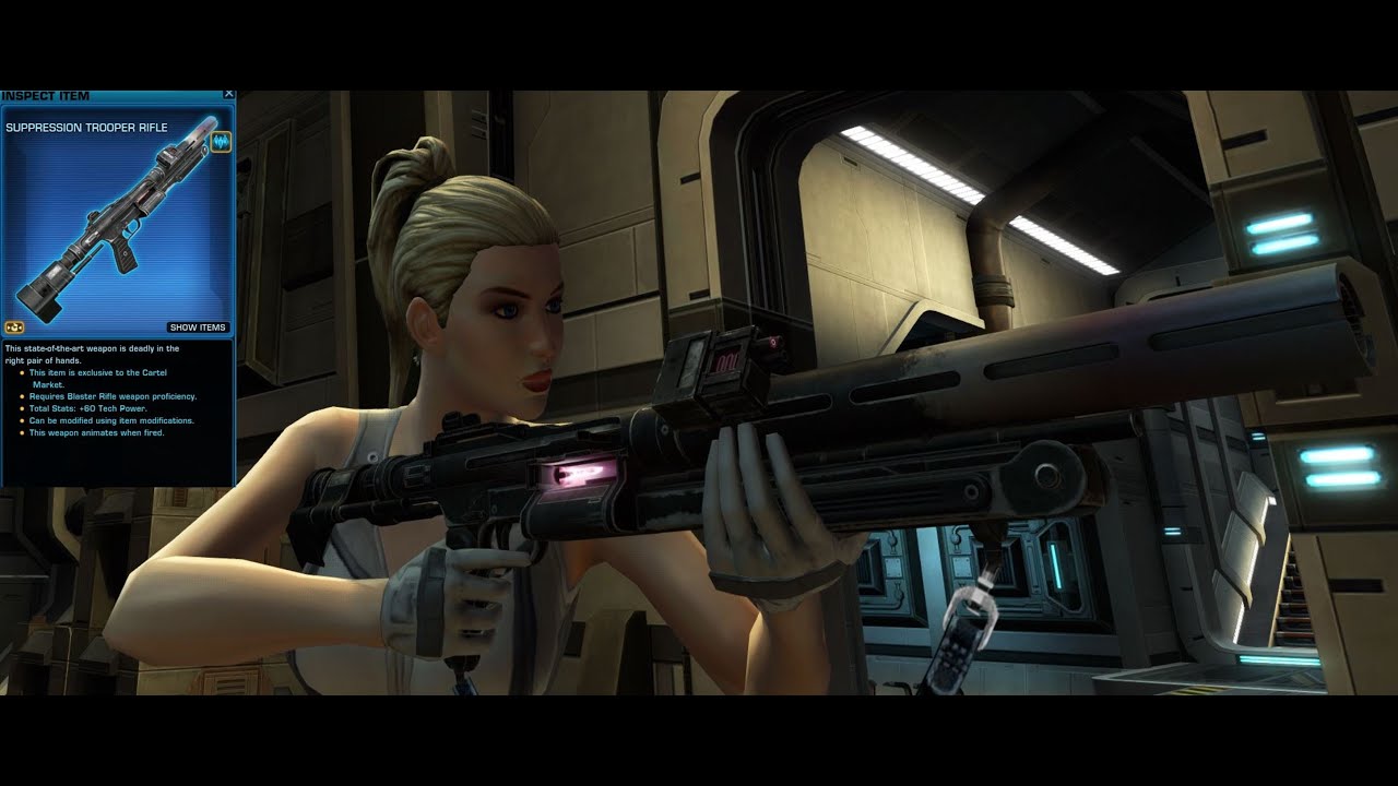Swtor Commando Rifle SWTOR Suppression Trooper Rifle - YouTube