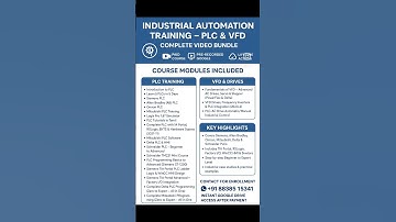 ⚙️ Industrial Automation Training – PLC & VFD Complete Video Bundle #industrialelectrician