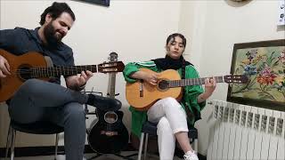 Duet Flamenco Guitar Improvisation | دو نوازی گیتار فلامنکو بر اساس آهنگ Pharaon Gipsy Kings