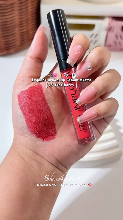 Implora Urban Lip Cream Matte [ 03 dark berry ] #implora #imploraurbanlipcream