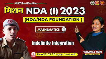 Join Math live Class | Indefinite integration  | Math for NDA Exam 2023 - MKC