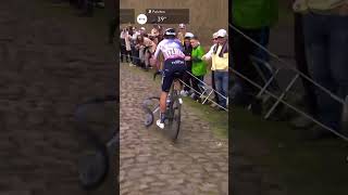 When it's not your day... 😭😅 #parisroubaix #cycling #fail