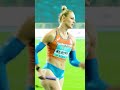 Slow motion relay exchange shorts track athletics