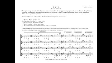 Tuning Drills: i-V7-i in E minor