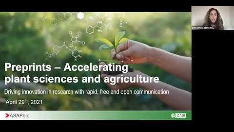 Preprints: Accelerating plant sciences and agriculture
