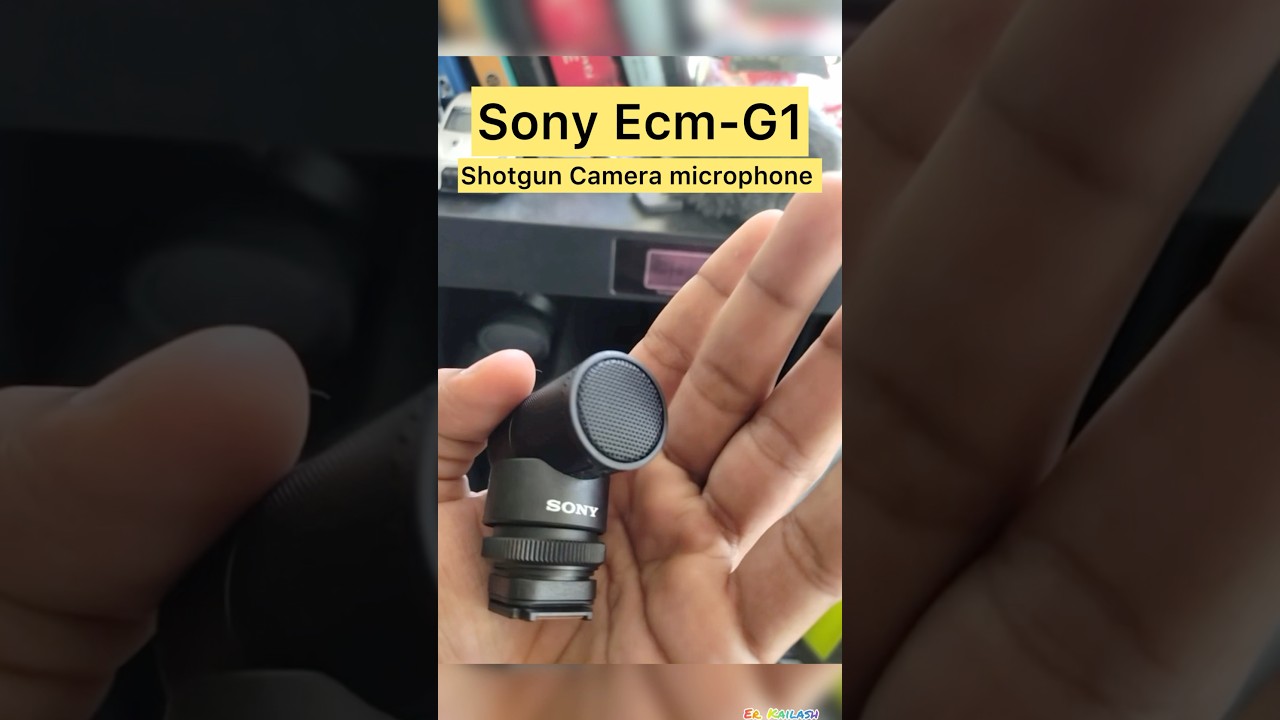 🎥 Sony Ecm-G1 Shotgun Camera Microphone, Super-Cardioid, Compact Sound Ideal for YouTube, Vlogging…. — Video review, click xem trên YouTube