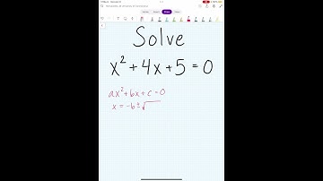 Solve x^2+4x+5=0 using the quadratic formula. #maths #quadraticequation #quadraticformula #algebra